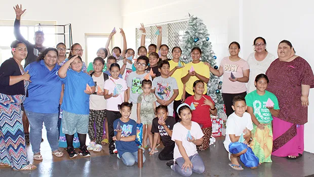 Kids at the DYWA Christmas Fun Activities Program