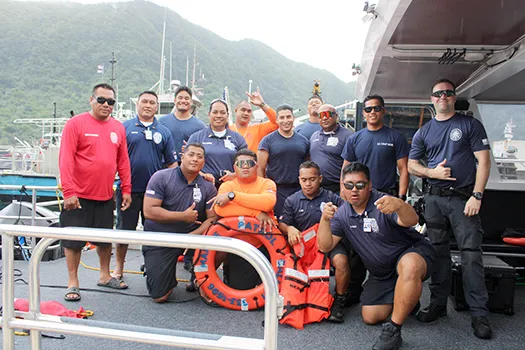  DPS Marine Patrol Division with instructors from the US Coast Guard’s Maritime Safety and Security Team 