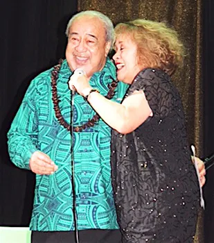 Vaitoa Hans Langkilde and one of the Yandall sisters