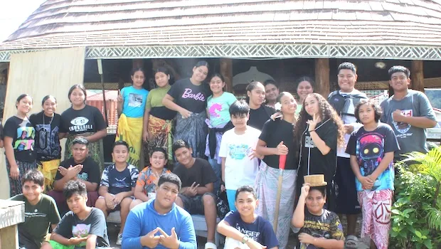 Some of the enthusiastic young participants