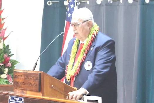 Senate President Tuaolo Manaia Fruean