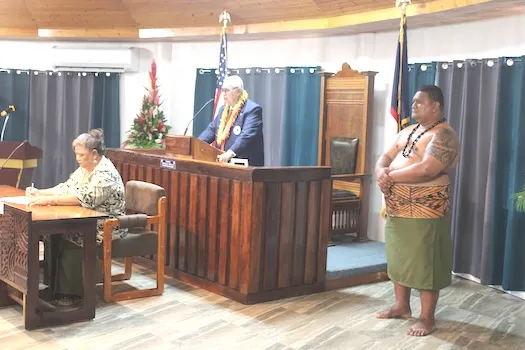 Senate President Tuaolo M. Fruean