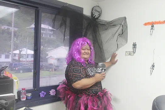 Nokia Ioane showcasing her HALLOWEEN costume