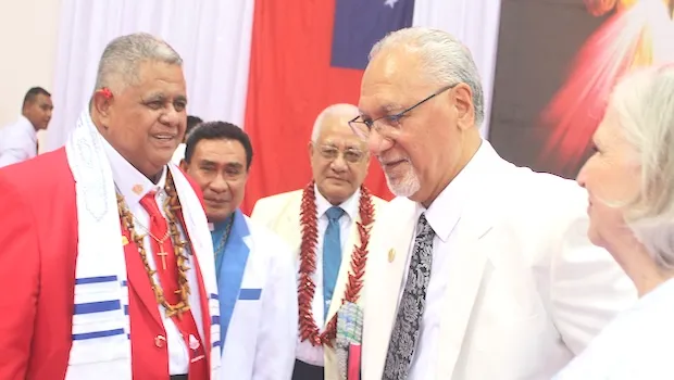 Governor and first lady with Samoa PM
