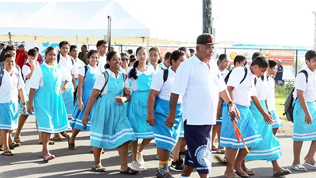 Tafuna elementary school students