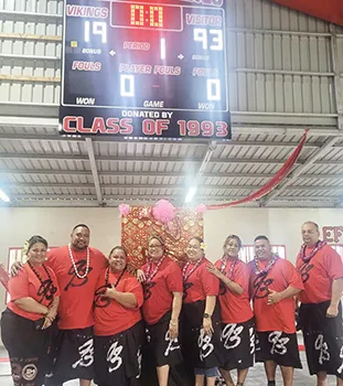 New score board donated by Class of '93 to FHS