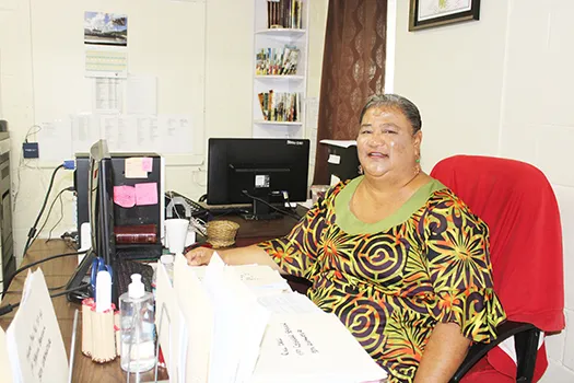 The new Secretary to the Senate Motusaga Peleti 