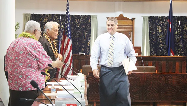 Judge Jon Clemens meets senators 