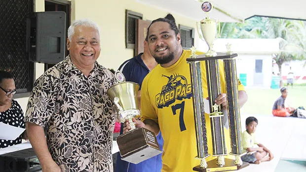 FFAS President, Sen. Faiivae Iuli Alex Godinet (left) and Rambo Tapui