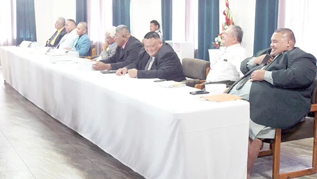 House members attending yesterday’s Fono Joint Budget Committee hearing 