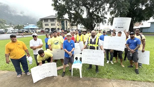 ASSA employees and ASSA Chief Executive Office protest