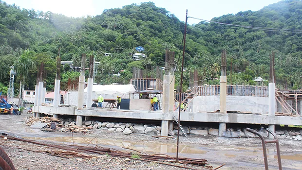 Work on fono building construction