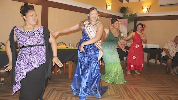 Miss American Samoa Pageant 2024 contestants perform the siva 
