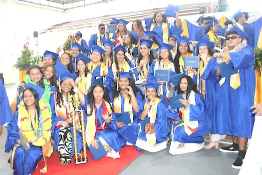 Members of the Faasao Marist High School Class of 2024