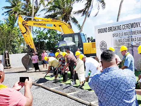 GROUNDBREAKING for ASG office in Samoa