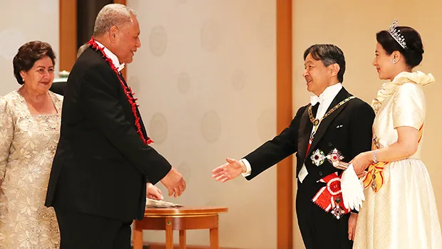 Head of State, His Highness Tuimaleali’ifano Va’aletoa Sualauvi II and Her Highness Masiofo Faamausili Leinafo Tuimaleali’ifano attended the Ceremony of Enthronement for His Majesty Emperor Naruhito of Japan