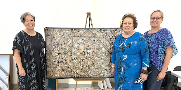 Congresswoman Aumua Amata with others