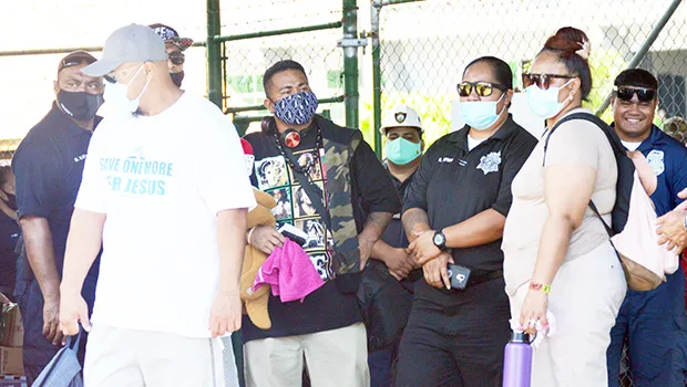 Police and former inmates