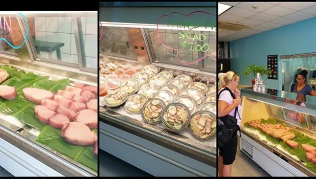 Island Fisheries Market fish counter