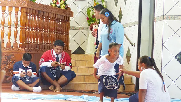 CCCAS Aasu youth performing their skit