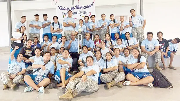 Samoana High School JROTC team