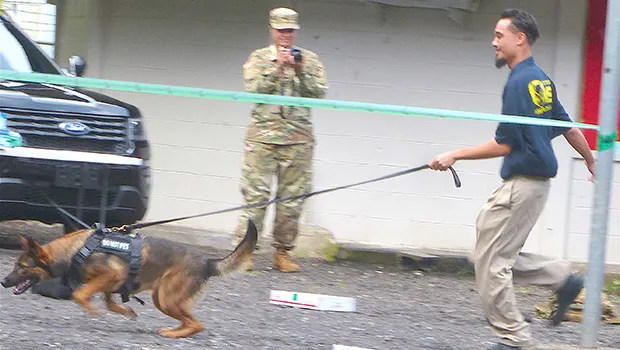 Customs K9 Unit at Pago Elementary