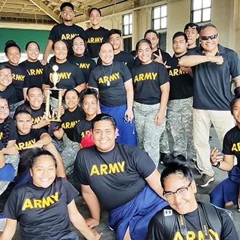 Kanana Fou JROTC rifle team