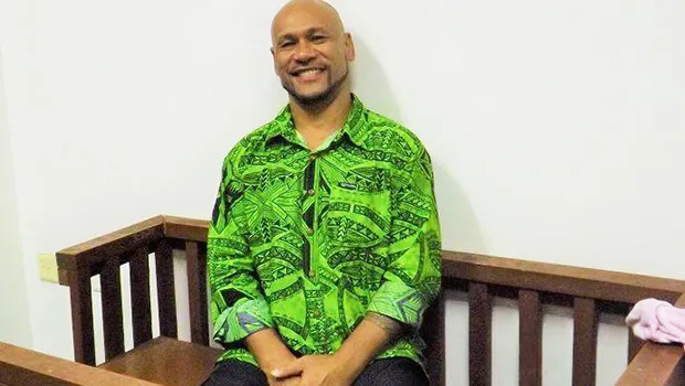 Malele Atofu, aka King Faipopo, sitting in court 