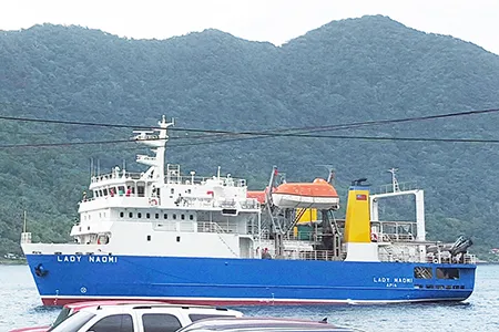 The Lady Naomi in Pago Pago harbor 