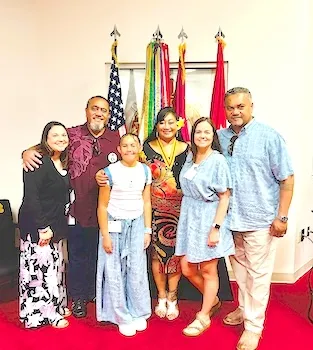 Col. Tavai’s family
