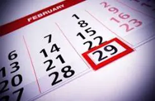 calendar showing Feb. 29