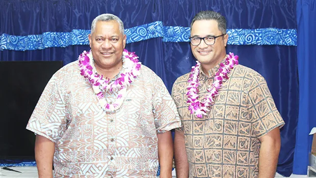 Gov. Lemanu Peleti Palepoi Sialega Mauga and Lt. Gov. Talauega Eleasalo Ale V. Ale