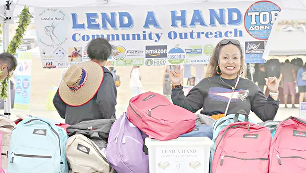 Lend a Hand distribution event