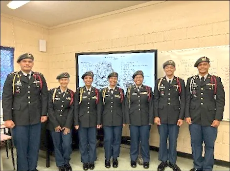 The Leone High School JROTC Leadership Team