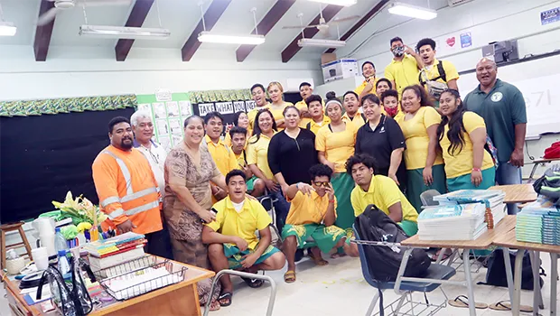 Leone High School students and faculty as well as the ASTCA team