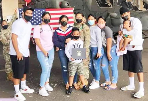 Agaletaua M Autele Limu of Ofu, Manu’a with family