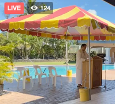 Still shot from live feed