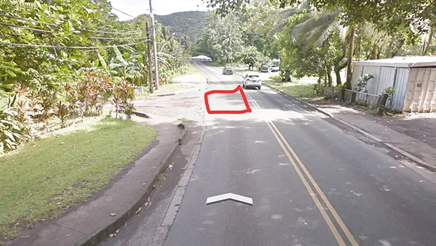 Road cut on the main road in Malaeim