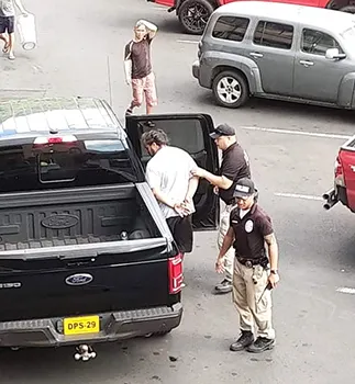 Man being taken into custody in Samoa News parking lot