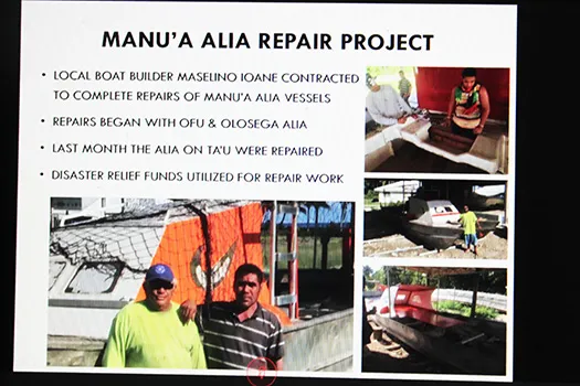 A screenshot of the presentation by Department of Marine and Wildlife Resources director, Va’amua Henry Sesepasara on Wednesday at the 178th Meeting of the Western Pacific Regional Fisheries Management Council.