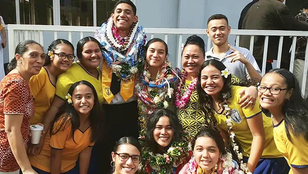 Manumalo Academy honor society inductees