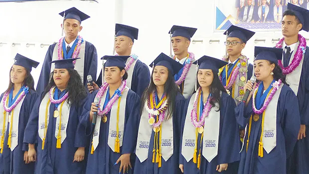 The 12 Manumalo Baptist Academy senior graduates