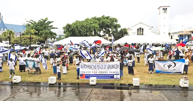 March for Israel in Samoa
