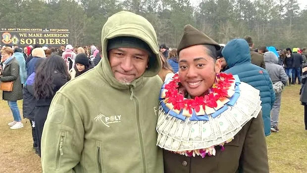 Marion Meana’i Ma Wong and father