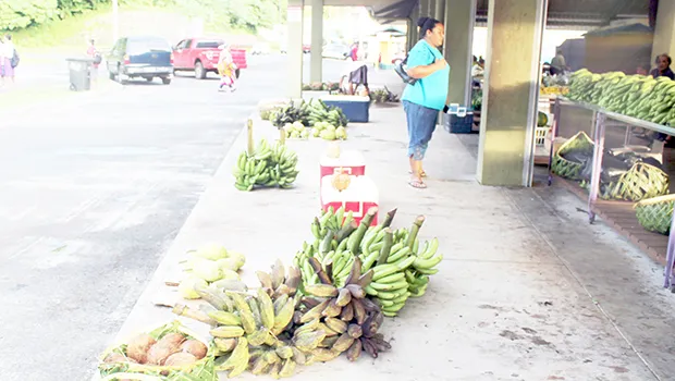 Woman shopping at Fagatogo Market
