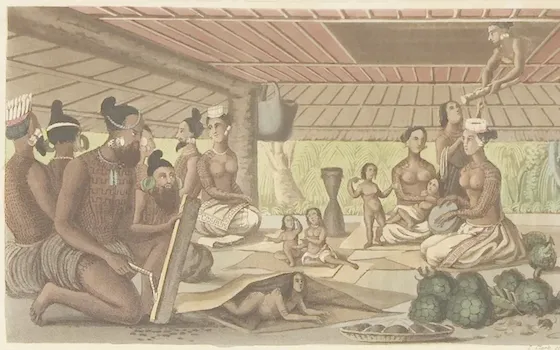 Interior of a house in the Ratak Chain 