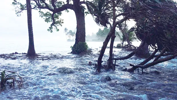 Tide waters flooding in Marshall Islands