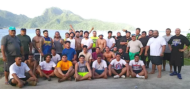 The 2019 Matasaua crew — with skipper Malaepule Fuega Moliga