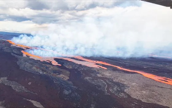 Mauna Loa eruption in 2022
