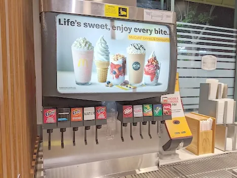 self serve drink stand